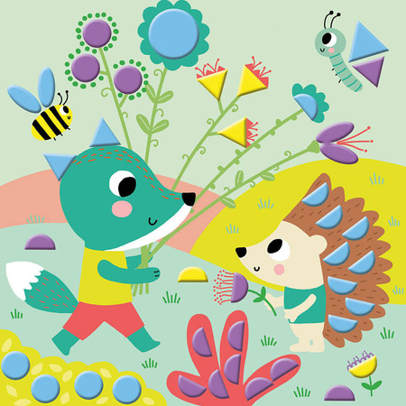 Janod Zestaw kreatywny Naklejki geometryczne My arts & crafts 3+