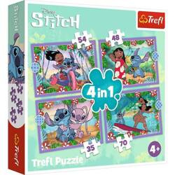 Trefl Puzzle 4w1 Szalony Dzień Lilo & Stitch