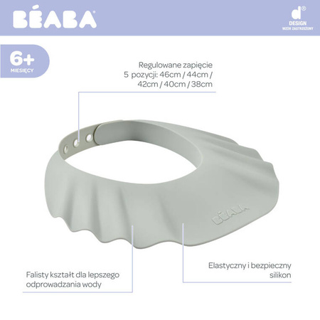 Beaba Silikonowy daszek do mycia głowy Misty green