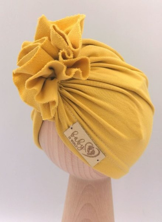 Baby in World Turban Niemowlęcy 3-6mc Musztardowy