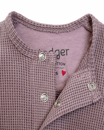 Lodger Pajacyk piżamka niemowlęca bawełniana wrzosowa Ciumbelle Rose r. 68