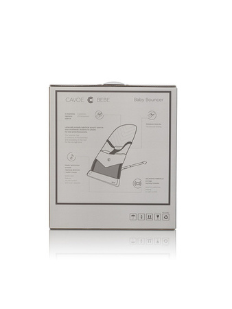 Cavoe Bebe Leżaczek Dziecięcy French Gray