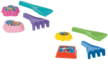Wader Paw Patrol łopatka+grabki+2 foremki IML mix