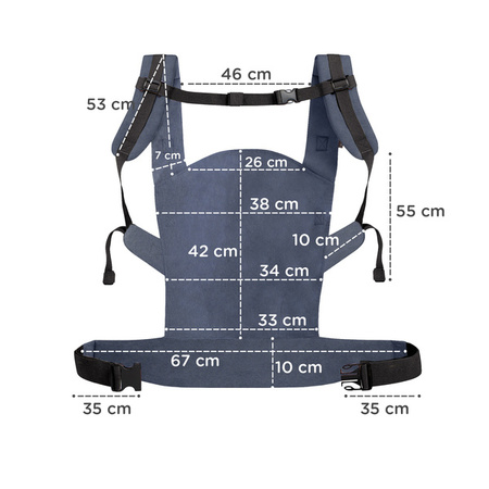 Kinderkraft Nino Nosidełko Confetti Denim 