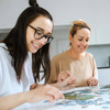 Trefl Puzzle 1000 Elementów Dama z Kotem 