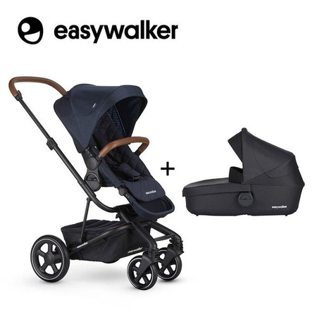 Easywalker Harvey 2  Premium Wózek Spacerowy  Sapphire Blue  (zawiera stelaż, siedzisko z budką, pałąk, folię przeciwdesz. i adapter wysokości) Sapphire Blue