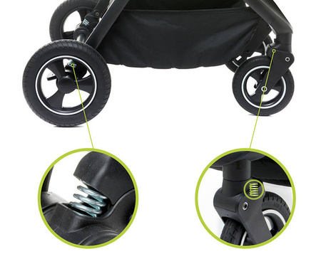 4Baby Everso Wózek Spacerowy Black