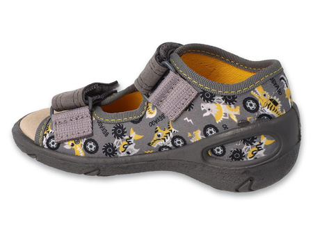 Befado, Sandały dziecięce chłopięce na rzepy.