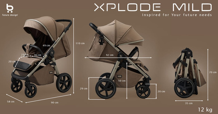 Future Design Xplode Mild Wózek Spacerowy Calm Beige