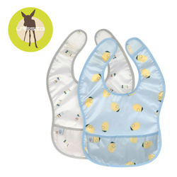 Lassig Zestaw śliniaków wodoodpornych 2szt. 6m+ Happy Fruits Lemon