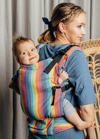 LennyLamb Nosidło LennyUpGrade z Tkaniny Skośno-Krzyżowej 100% Bawełna Luna Rozmiar Standard 