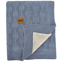 Eko Kocyk z Podszyciem Futerkowym Jeans 100x80