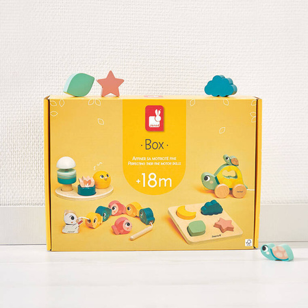 Janod Zestaw zabawek edukacyjnych Box 18 m-cy