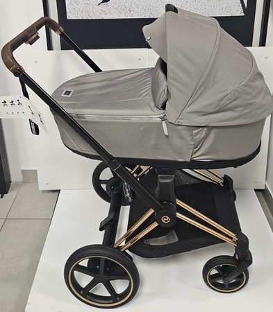 Cybex E-Priam 4.0 Wózek Głęboki Mirage Grey Rama Rose Gold
