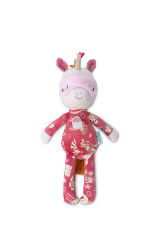 Lilliputiens Przytulanka do spania z elementami fluorescencyjnymi Jednorożec Lena 6m+