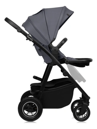Lionelo Amber Plus Wózek Głęboko-Spacerowy 3w1 Grey Graphite