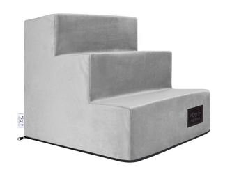 Petto Takai 3 Velvet Schodki Dla Psa Stopnie Szare