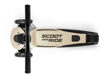 Scootandride Highwaykick 5 LED Hulajnoga Składana Ze Świecącymi Kółkami 5+  Ash