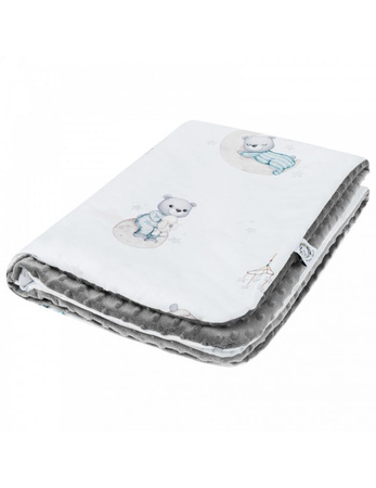 Bonjour Cherie Kocyk sredni 75/100 Misie Minky Dapple Gray