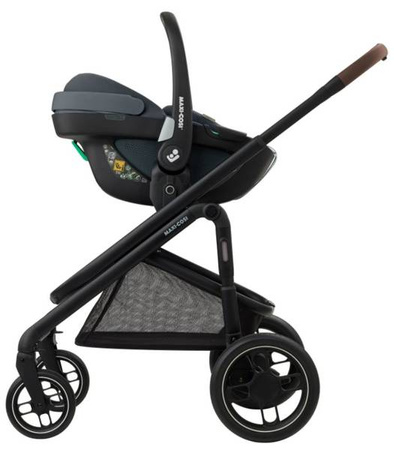 Maxi-Cosi Plaza + Wózek Głęboko-Spacerowy 2w1 Essential Graphite 