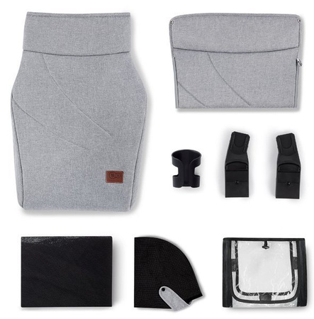 Kinderkraft Everyday Wózek Wielofunkcyjny 2w1 Light Grey