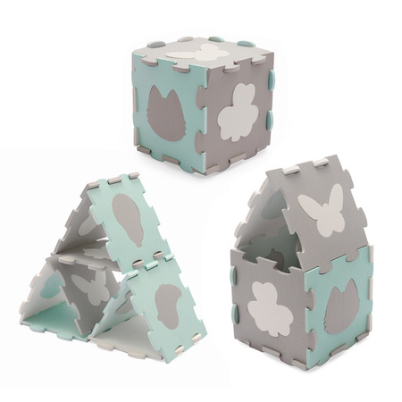 Kinderkraft Luno Shapes Mata Piankowe Puzzle Mint