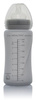 Everyday Baby, Szklana butelka ze smoczkiem M, 240 ml Szary