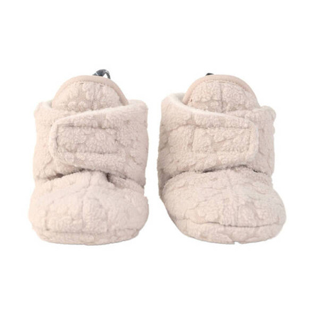 Lodger Fleece Polarowe Buciki Kapcie 3-6 msc Jasnobeżowe Birch