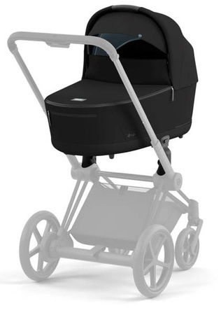 Cybex e-Priam 4.0 Rama ze Stelażem Siedziska + Gondola Wózek Głęboki Deep Black