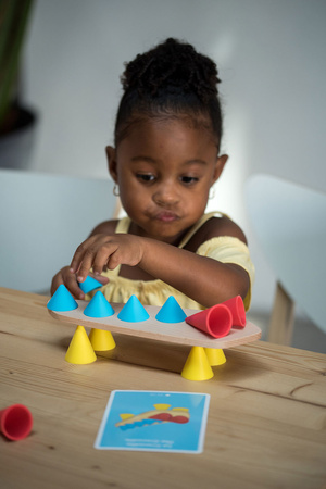 OPPI Kreatywny zestaw konstrukcyjny mały Piks Small 24  el. + Zestaw 24 kart kreatywnych 3+