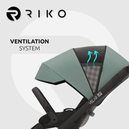 Riko Velar Up Wózek Głęboko-Spacerowy 02 Sage