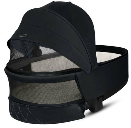 Cybex e-Priam 3.0 Rama ze Stelażem Siedziska + Gondola Wózek Głęboki Eco Onyx Black