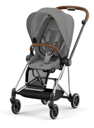 Cybex Mios Wózek Głęboko-Spacerowy Rama 3.0 + Gondola 2.0 Lux Soho Grey + Tapicerka 3.0 Siedziska Soho Grey