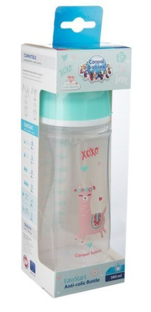Canpol Babies EasyStart Exotic Animals Butelka Szerokootworowa Antykolkowa 300ml 35/222_gre Zielony