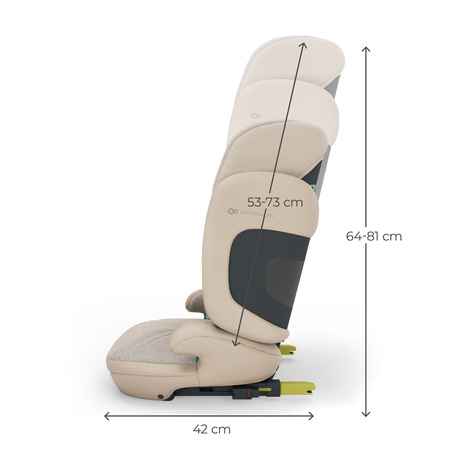 Kinderkraft XPand 2 PRO  i-Size Fotelik Samochodowy 100-150cm Beżowy