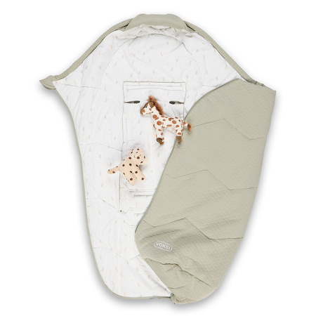 BeSafe Voksi Breeze Light Śpiworek Do Fotelika/Wózka Voksi Mglisty Zielony