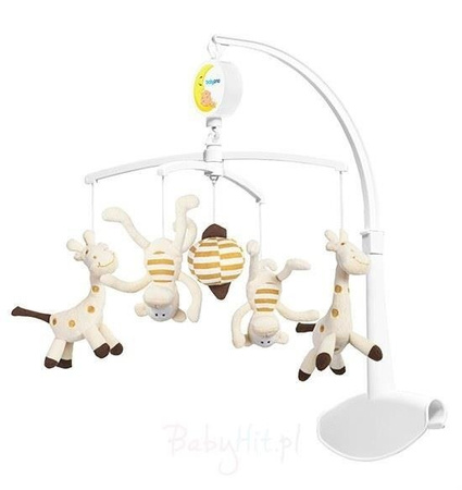 Babyono Szalone Małpki I Żyrafy Karuzela Z Pozytywką 1367