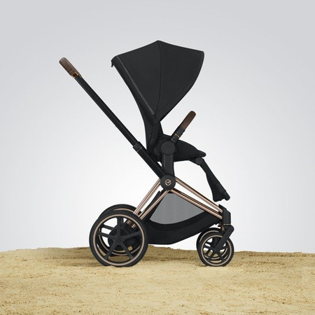 [OUTLET] Cybex  E-Priam 2.0 Rama w zestawie ze Stelażem Siedziska Chrome + Brąz