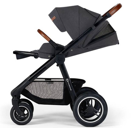 Kinderkraft Everyday Wózek Wielofunkcyjny 2w1 Dark Grey Black Frame