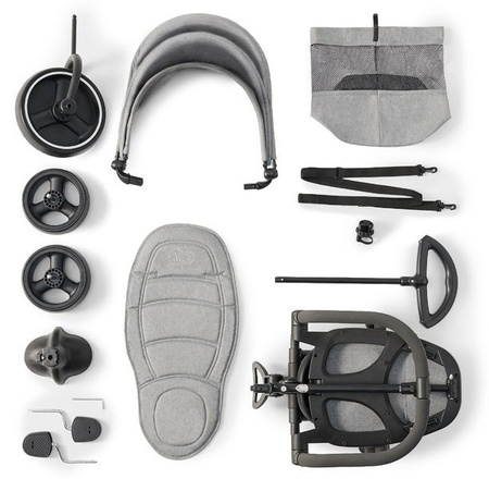 Kinderkraft Jazz Rowerek Trójkołowy Grey Melange