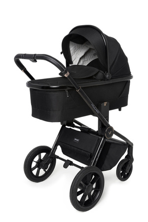 Muuvo Quick SE 2 Wózek Głęboko-Spacerowy Diamond Graphite + Cybex Aton B2 i-Size Fotelik Samochodowy 0-13kg + Baza One Volcano Black