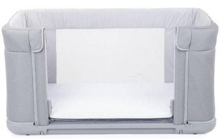Chicco Next2Me Forever Łóżeczko Dostawne 3w1 do 22kg Moon Grey + Prześcieradło 2szt Pink Pois