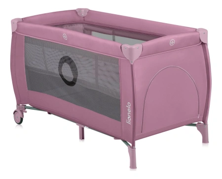 Lionelo Stefi Plus łóżeczko turystyczne Pink Magnolia