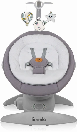 Lionelo Mell - leżaczek-bujaczek z Bluetooth Grey Stone