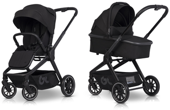 Easy Go Reva Wózek Głęboko-Spacerowy Ebony Black