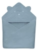 Lionelo Ręcznik kąpielowy z kapturkiem Muslin Hooded Towel Grey Sky
