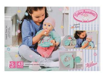 Zapf Creation Baby Annabell Zestaw Do Jedzenia z Ubrankiem