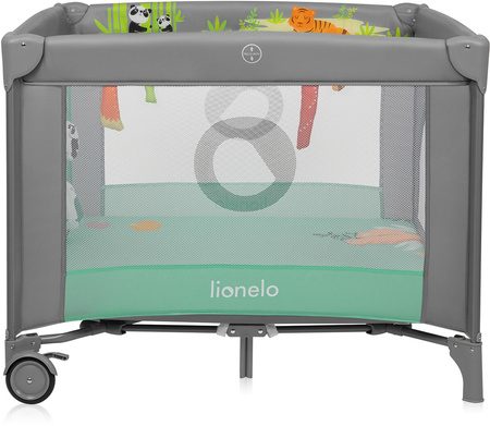 Lionelo Millie Plus - wielofunkcyjny kojec dziecięcy | Grey Green
