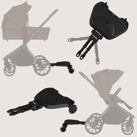 Lionelo Buggy Board Dostawka do Wózka Black