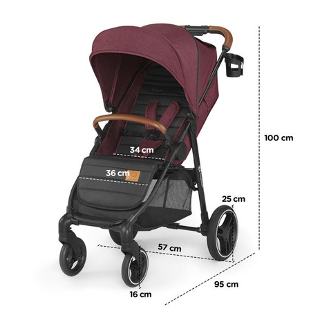 [OUTLET] Kinderkraft Grande New 2023 Wózek Spacerowy Black